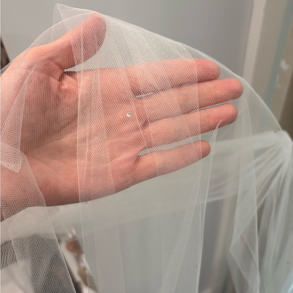 Pronovias Swarovski crystal veil.